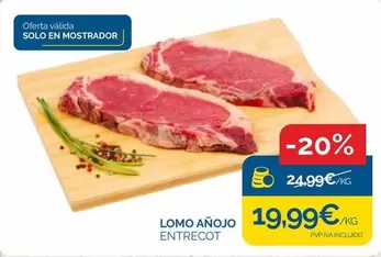 Lomo Añojo Entecot