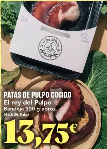 El Rey Pulpo - Patas De Pulpo Cocido