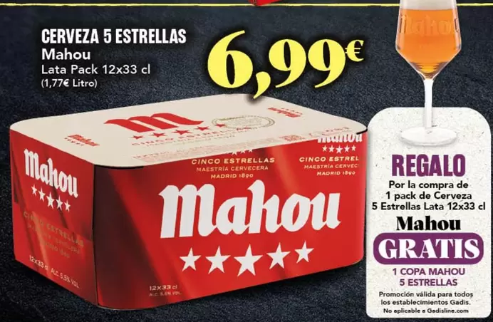 Mahou - Cerveza 5 Estrellas
