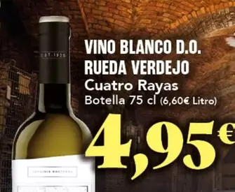 Cuatro Rayas - Vino Blanco D.o. Rueda Verdejo