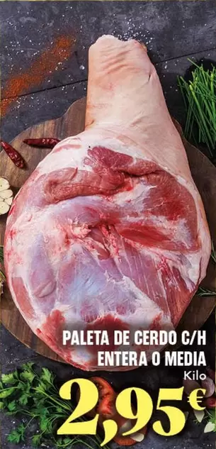Paleta De Cerdo C/h Entera O Media