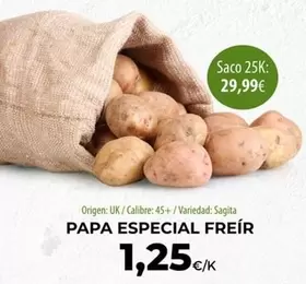 origen - Papa Especial Freir