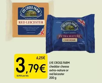 Lye Cross Farm - Cheddar Cheese Extra-nature Or Red Leicster