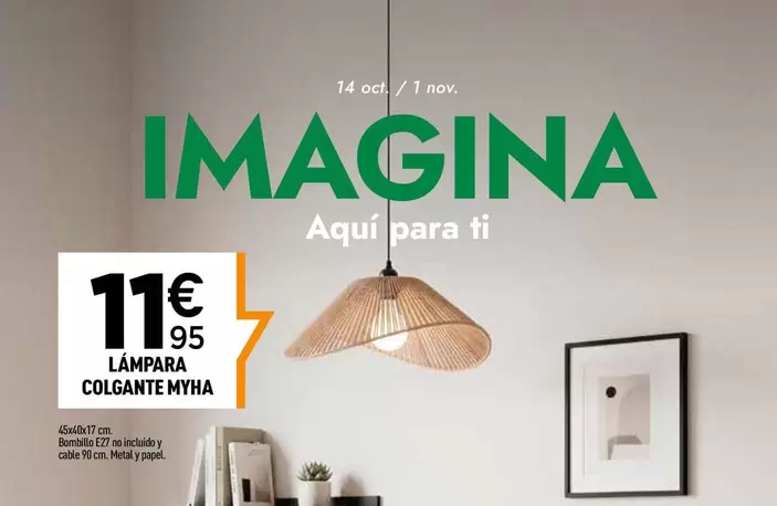 Lampara Colgante Myha