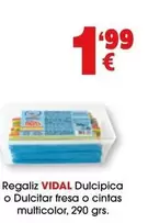 Vidal - Regaliz Dulcipica O Dulcitar Fresa O Cintas Multicolor