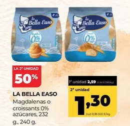 La Bella Easo - Magdalenas O Croissants 0% Azucares
