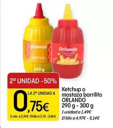 Orlando - Ketchup O Mostaza Barrilito