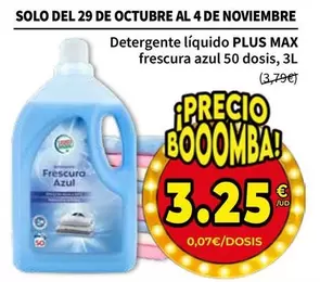 Plus - Detergente Líquido Max Frescura Azul