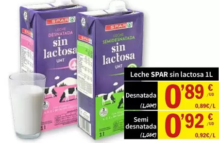 Spar - Leche Sin Lactosa