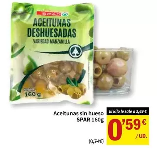 Spar - Aceitunas Sin Hueso