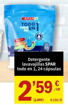 Spar - Detergente Lavavajillas Todo En 1