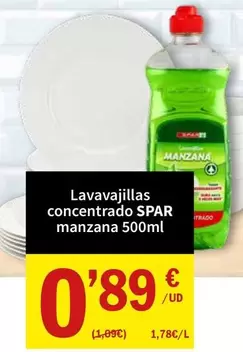 Spar - Lavavajillas Concentrado Manzana