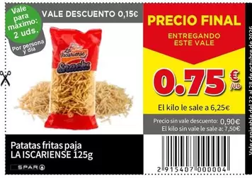 Spar - Patatas Fritas Paja