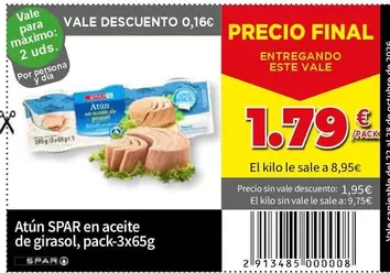 Spar - Atun En Aceite De Girasol