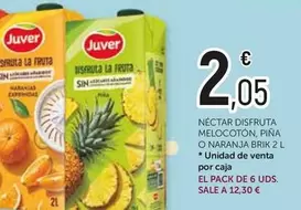 Juver - Nectar Disfruta, Melococoton, Piña O Naranja