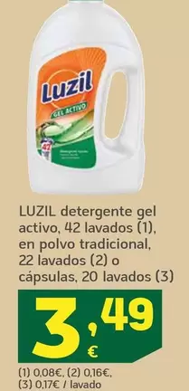 Luzil - Detergente Gel Activo En Polvo Tradicional