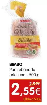 Bimbo - Pan Rebanada Artesana