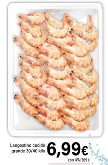 Langostino Cocido