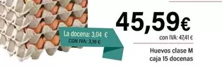Huevos Clase M Caja 15 Docenas