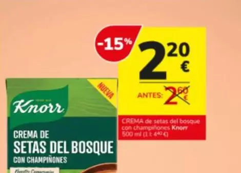 Knorr - Crema De Setas Del Bosque