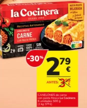La Cocinera - Canelones De Carne