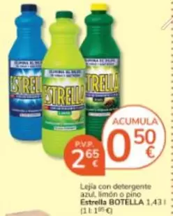 Estrella - Lujia Con Detergente Azul Limón O Pino