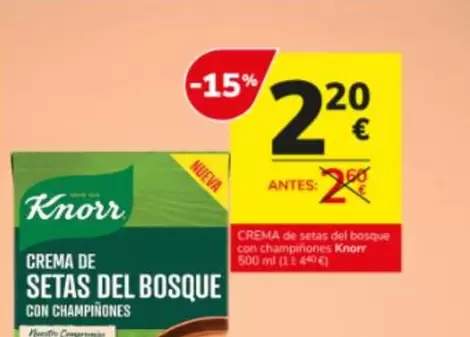Knorr - Crema De Setas Del Bosque