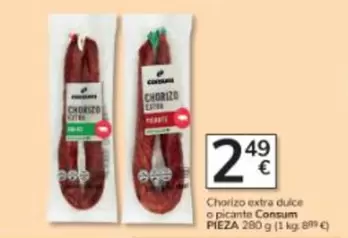 Consum - Chorizo Extra Dulce O Picante