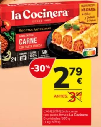 La Cocinera - Canelones De Carne