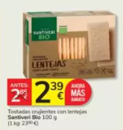 Santiveri - Tostadas Crujientes Con Lentejas