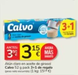 Calvo - Atún Claro En Aceite De Girasol
