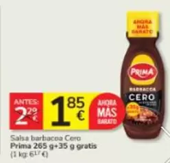 Prima - Salsa Barbacoa Cero