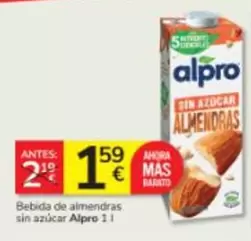 Alpro - Bebida De Almendras Sin Azucar