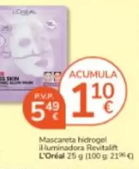 L'Oréal - Mascareta Hidrogel Il-luminadora Revitalift