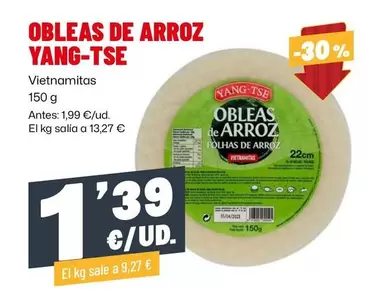 Yang-Tse - Obleas De Arroz