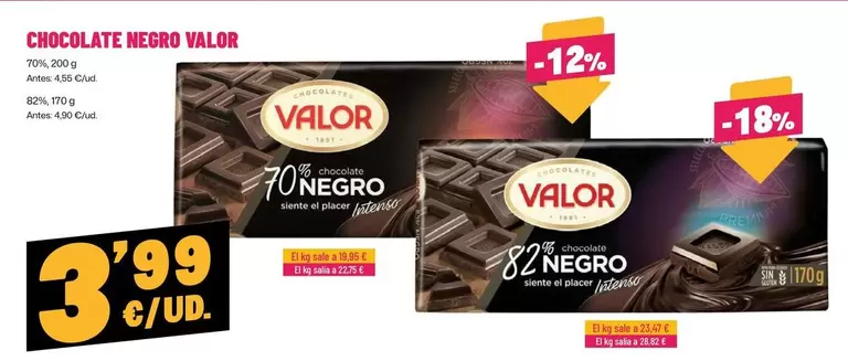 Valor - Chocolate Negro