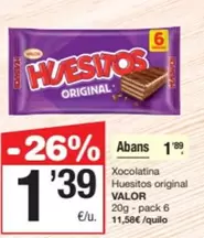 Valor - Xocolatina Huesitos Original