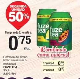 Fuze Tea - Refresco De Limón, Limón Sin Azúcar O Marca Váya