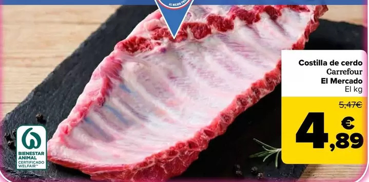 Carrefour - Costilla De Cerdo El Mercado