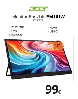 Acer - Monitor Portable PM161W
