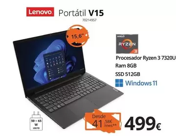 Lenovo - Portatil V15