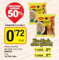 Maggi - Pasta Oriental De Pollo O Al Curry
