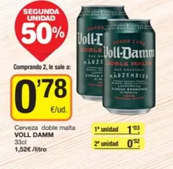 Voll-Damm - Cerveza Doble Malta