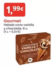 Gourmet - Helado Cono Vainilla Y Chocolate