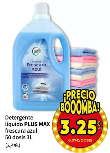 Plus - Detergente Líquido Max Frescura Azul