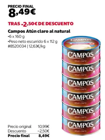 Campos - Atún Claro Al Natural