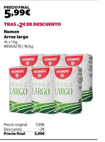 Nomen - Tras- 2 De Descuento