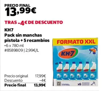 KH7 - Pack Sin Manchas Pistola + 5 Recambios
