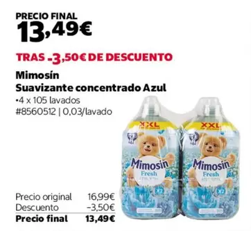 Mimosín - Suavizante Concentrado Azul