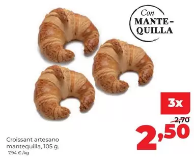 Croissant Artesano Mantequilla